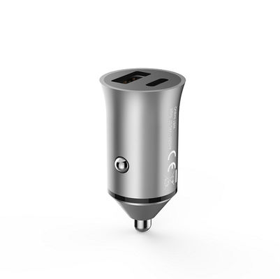 Dual Port FCC ROHS 5V2.4A 18W USB C Car Chargers