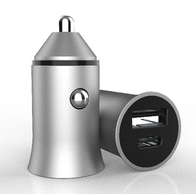Dual Port FCC ROHS 5V2.4A 18W USB C Car Chargers