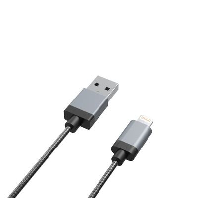 Steel Tube C89 Connector MFI Lightning Cable Charger 5V2.4A 480Mbps