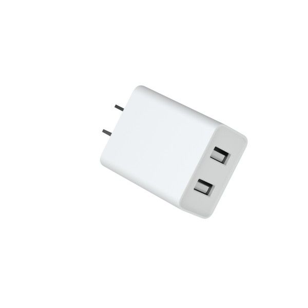 TBC ETL Twin Port Fixed Plug 5V3.4A US Travel Charger